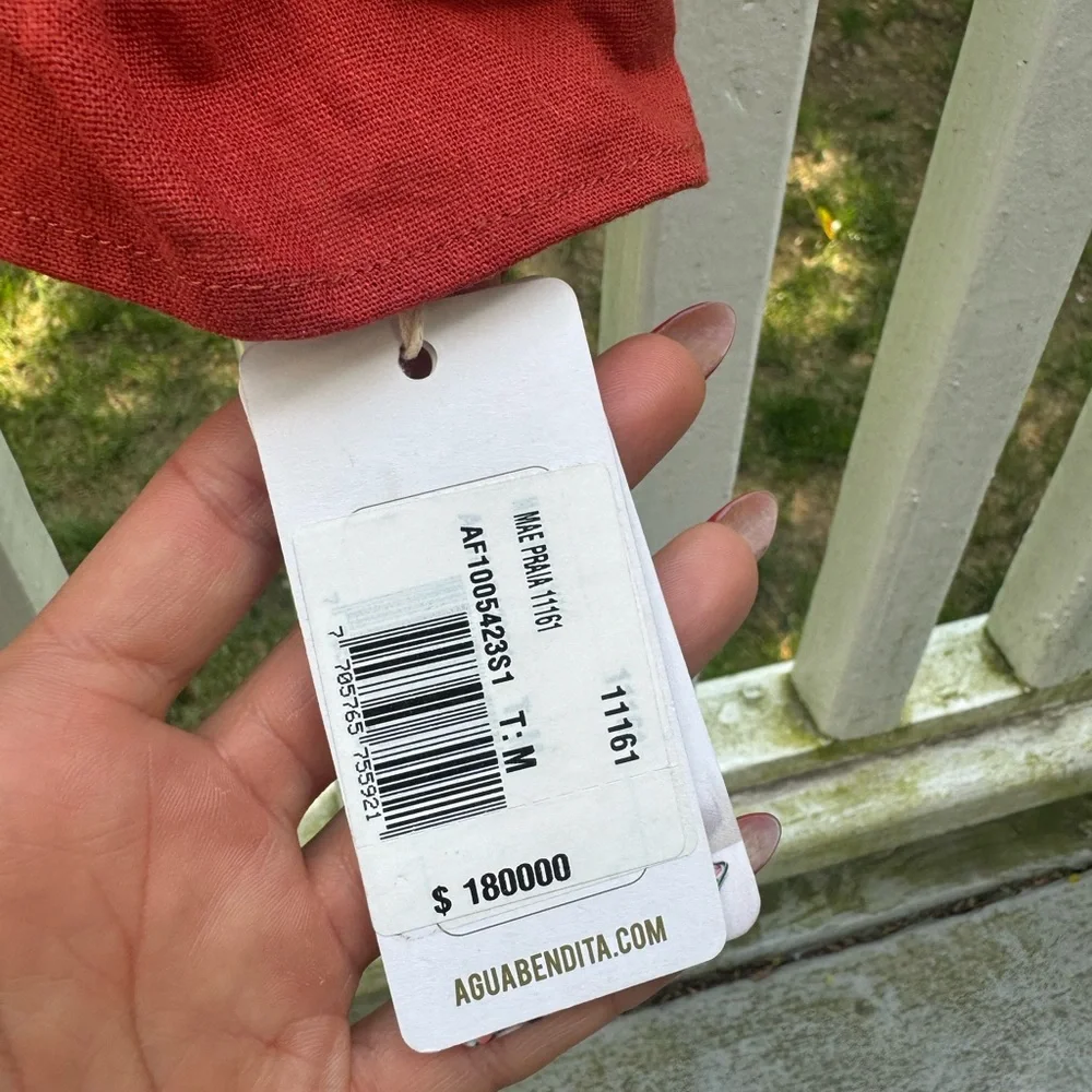 Red Ruffled Crop Top - Picture 5 of 5